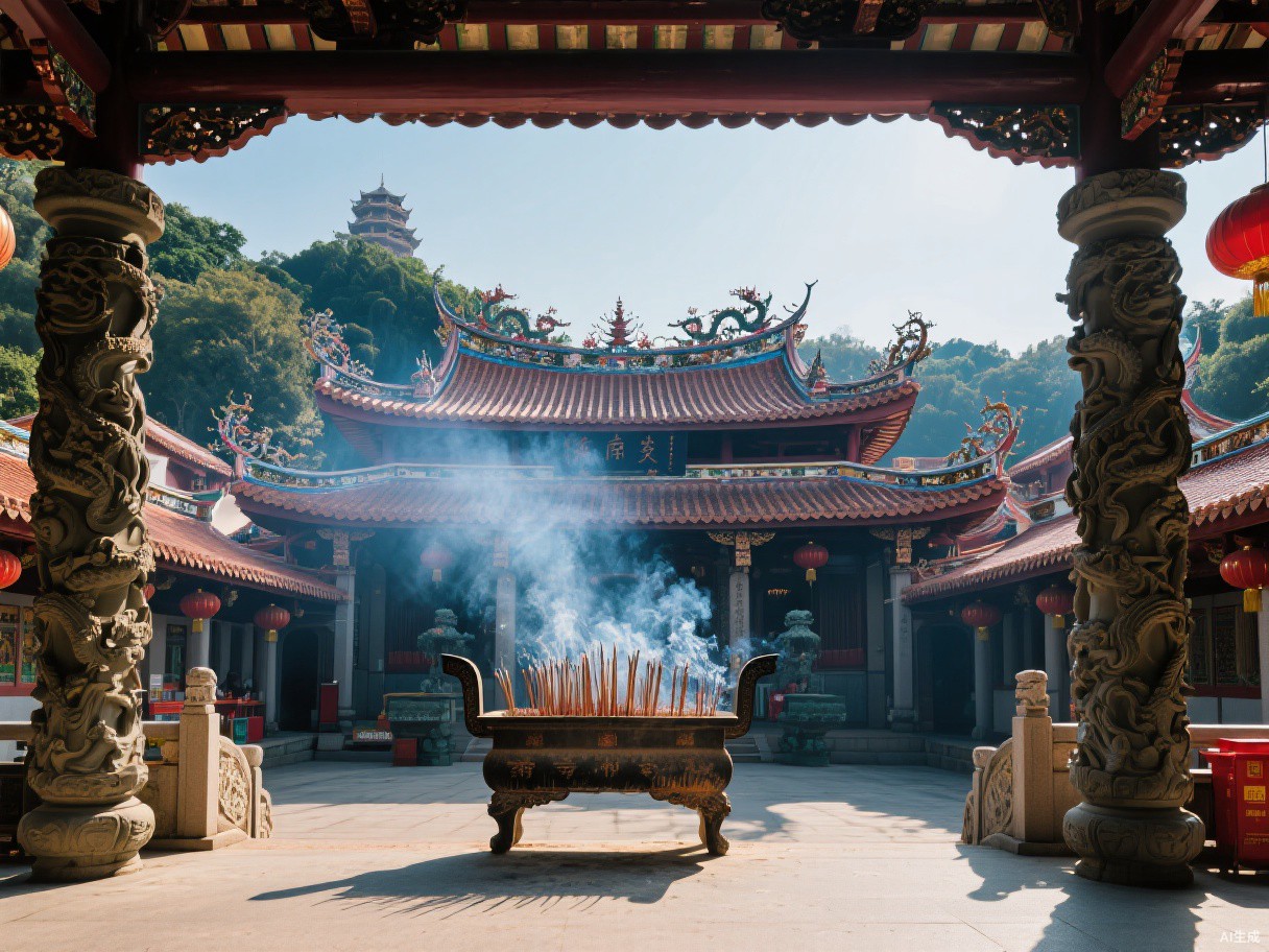 环岛暮色